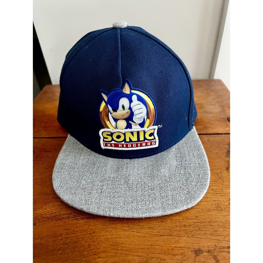Sonic The Hedgehog Snap Back One Size‎ Ball Cap w/ Logo Streetwear SkateCore